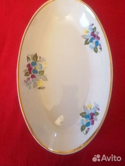 Блюдо большое овальное СССР