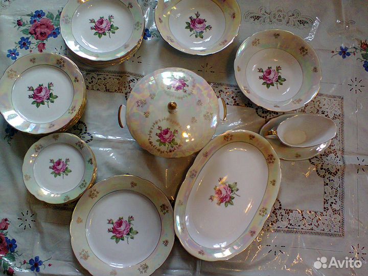 Столовый сервиз Роза гдр