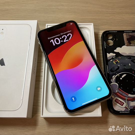 iPhone 11 128gb (Идеал, акб 100%, sim)