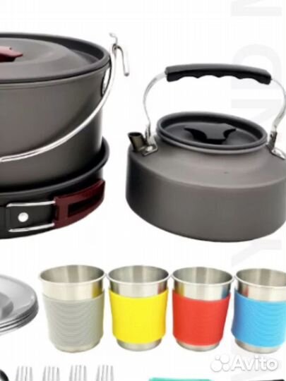 Набор туристической посуды 4 персоны