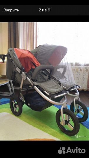 Коляска для двойни bumbleride