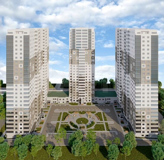 3-к. квартира, 97,6 м², 12/27 эт.