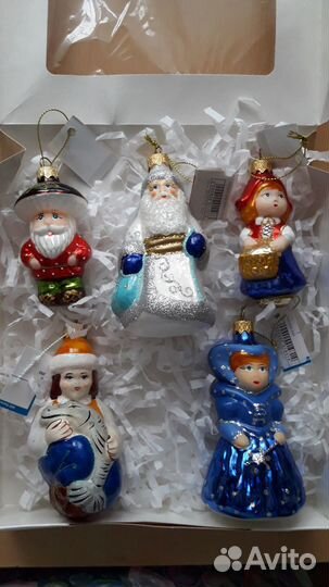 Елочные игрушки новые стекло. Ёлочка, фигурки