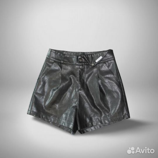 Женские шорты экокожа