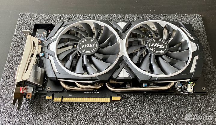 Видеокарта Geforce MSI Armor GTX1070 8Gb