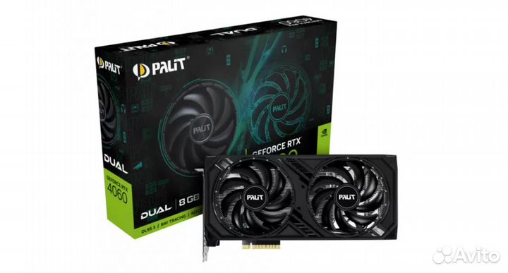 Новая видеокарта Palit nvidiaGeForce RTX 4060dual