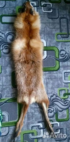 Лиса.Выделанная шкура.Чулок