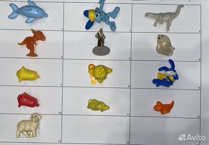 Игрушки из киндера hello kitty, pony, панда