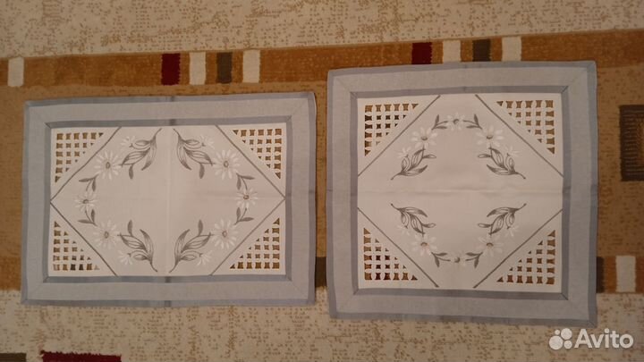 Салфетки тканевые с шитьем