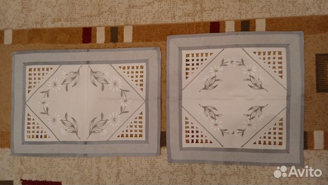 Салфетки тканевые с шитьем
