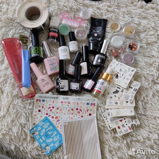 Набор для маникюра, гели, база