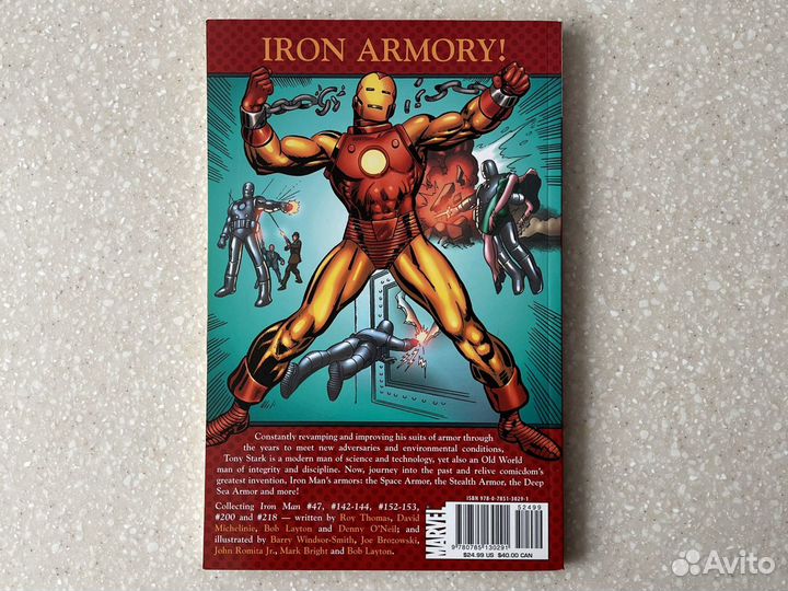 Книга комиксов Iron Man на английском