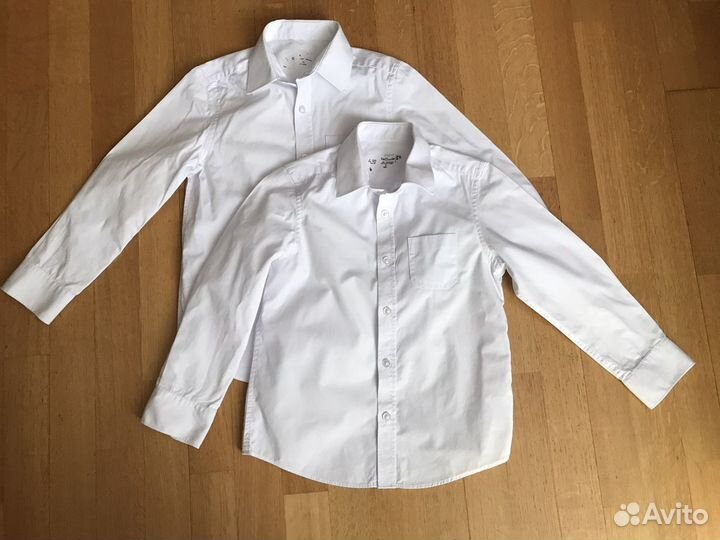 Комплект 2 школьных рубашек marks&spencer 6 лет