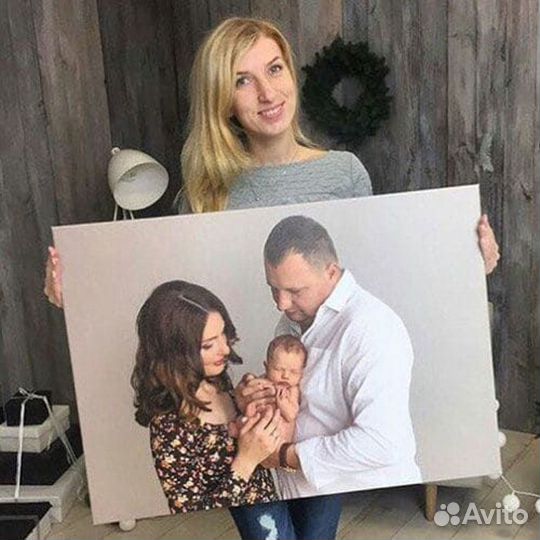 Портрет на холсте по фото в Милославском