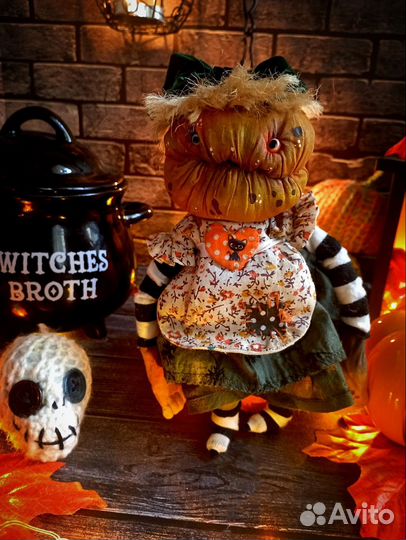 Тыквы-ведьмочки ручной работы