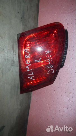 Фонарь задний внутренний правый Nissan Almera (N1