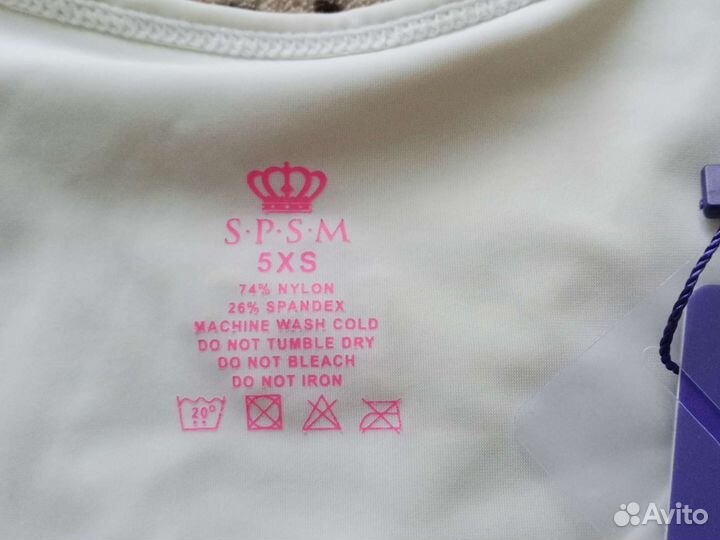 Новая майка белая spsm 5xs