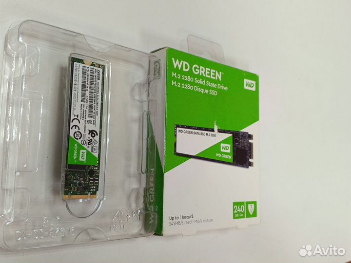 Новый SSD WD Green 240 Gb M2