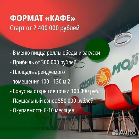 Кафе доставки роллов и пиццы