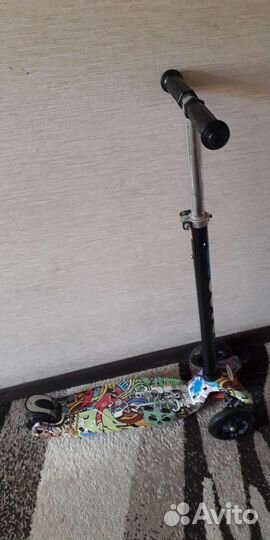 Самокат детский трехколесный бу