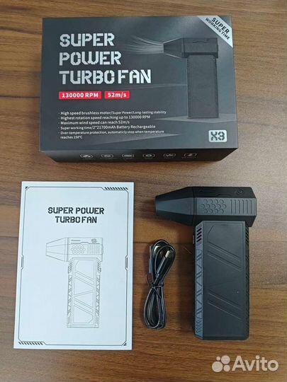 Турбовентилятор/Воздуходувка 130000 об/мин