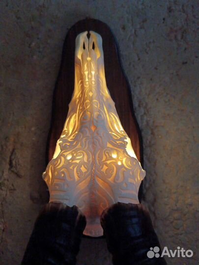 Череп резной блэсбок