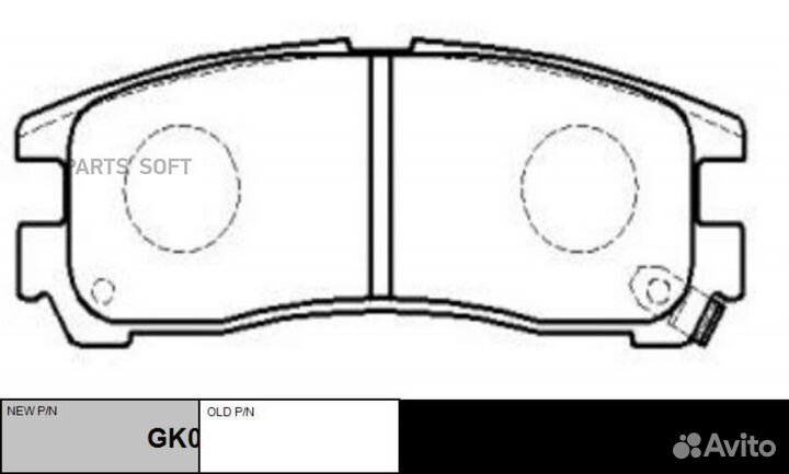 CTR GK0574 GK0574 колодки дисковые задние\ Mitsubi