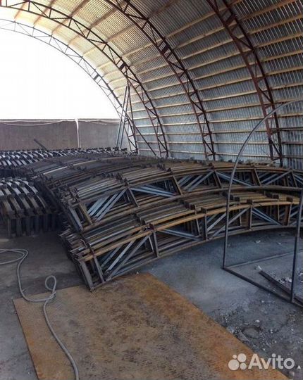 Фермы каркас дуги арки для ангара 9м9000 мм