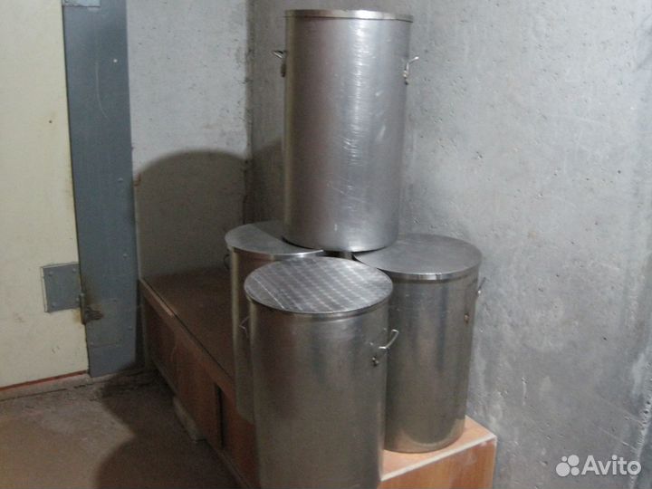 Нержавеющее кастрюля-ведро с крышкой