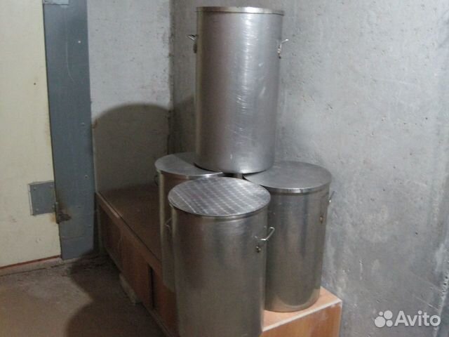 Нержавеющее кастрюля-ведро с крышкой