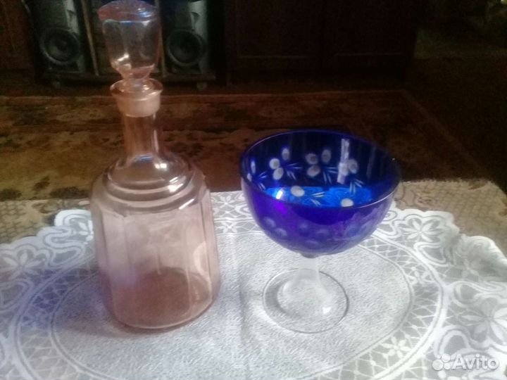 Ваза конфетница, графин СССР