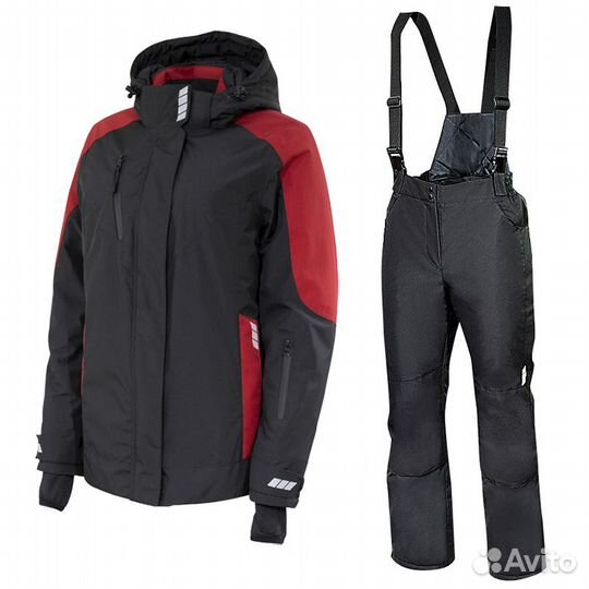 Зимний женский костюм Brodeks KW 208, чёрн./красн