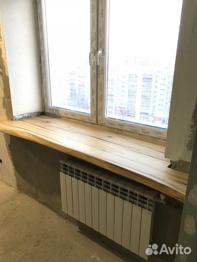 Подоконник деревянный из массива
