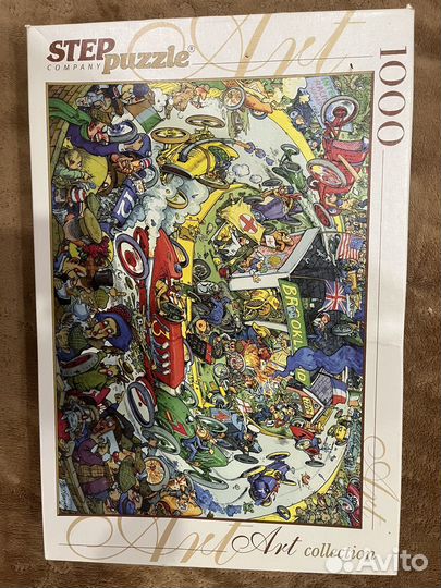 Пазлы 1000 деталей step puzzle комплект 2штуки