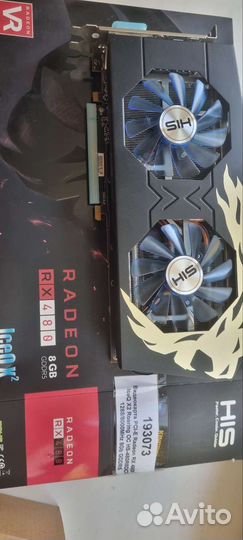 Видеокарта His Rx480 8gb