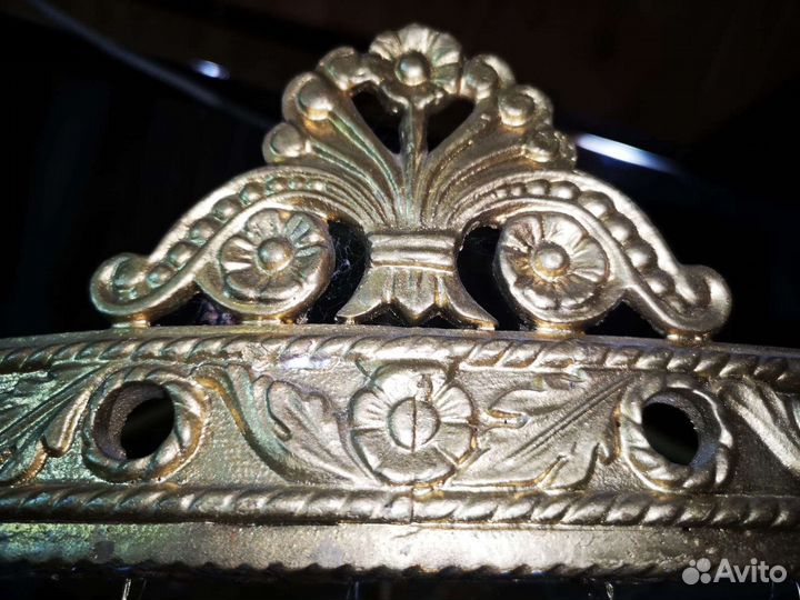 Антикварная бронзовая люстра