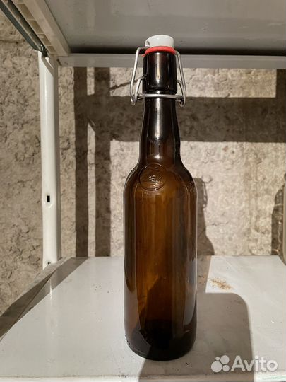 Стеклянная бутылка 0.5л, 0,75