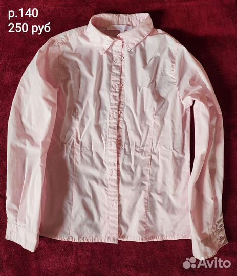 Рубашка для девочки 140