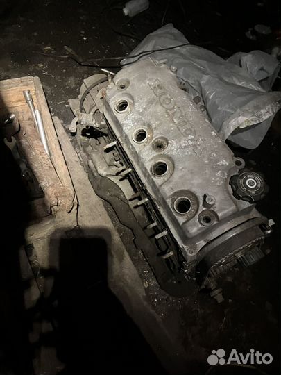 Двигатель в стыке с АКПП d13b