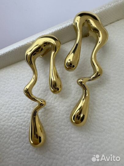 Серьги Абстракция, качество премиум