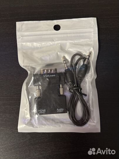 Переходник hdmi в VGA + mini-jack (3,5 мм)