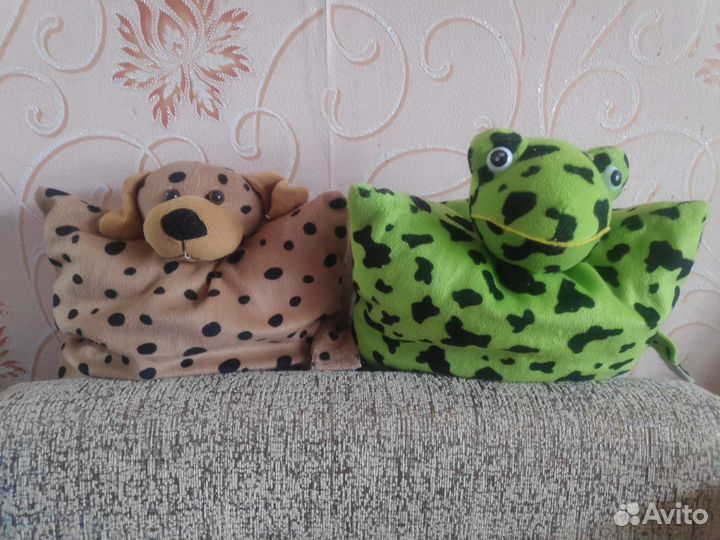 Декоративные подушки собачка лягушка детские