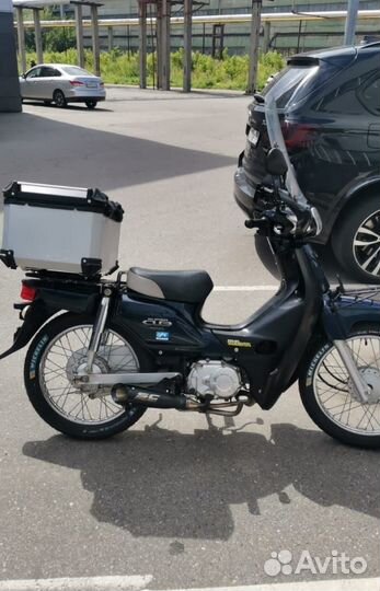 Глушитель прямоток на Honda super cub AA04 50,аа09