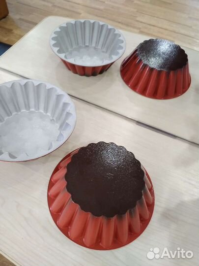 Корзинка плетеная, формы для кексов