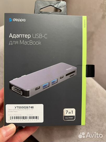 Адаптер Deppa USB-type C