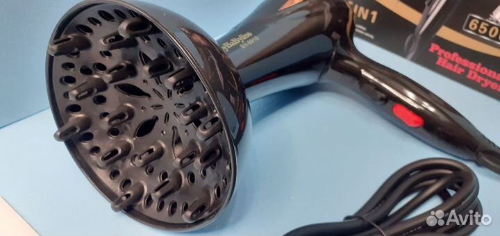 Мощный фен Babyliss 5в1 с диффузорами Новый