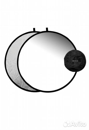 Отражатель 2в1 Raylab белый/серебристый 60см