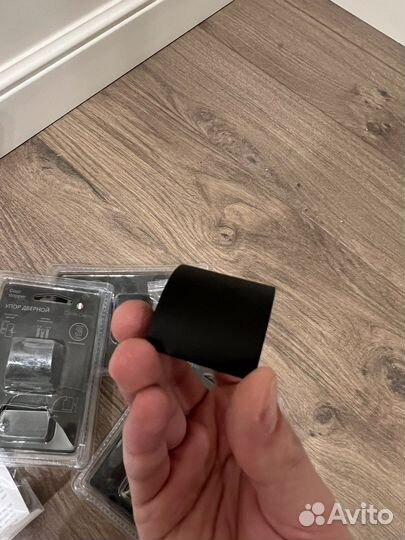 Дверной стопор упор черный