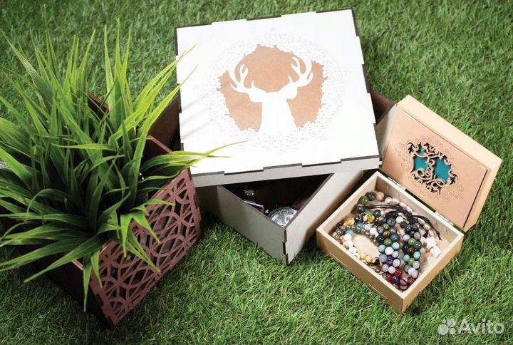 Подарочные коробки оптом из фанеры и дерева