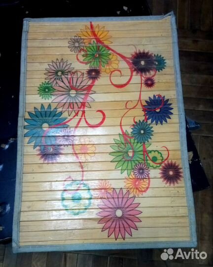 Коврик для суши и роллов. Циновка бамбук